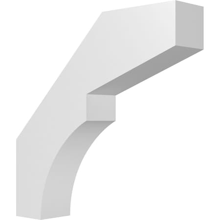 Ekena Millwork 3-in. W x 14-in. D x 14-in. H Monterey Architectural Grade PVC Knee Brace BRCP03X14X14MON